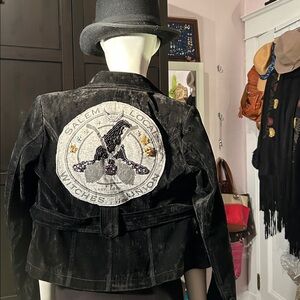 Black Witchcraft Embroidered Jacket